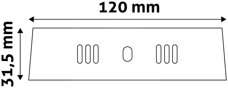 LED svítidlo stropní 6W, 4000K, čtverec