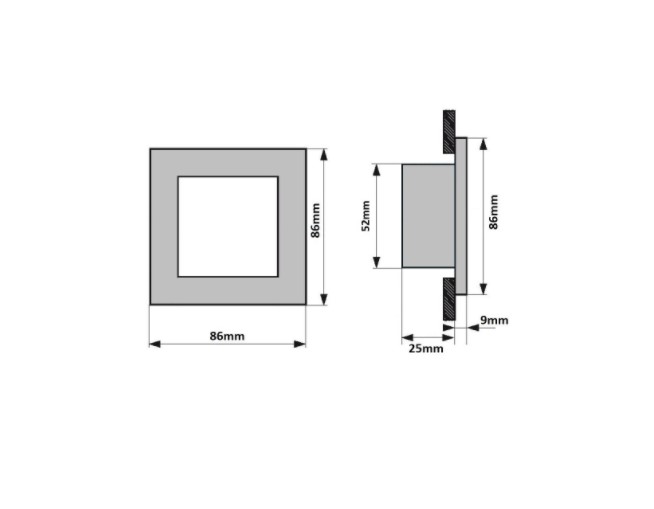 Orientační Led svítidlo RAN 0,6W IP20