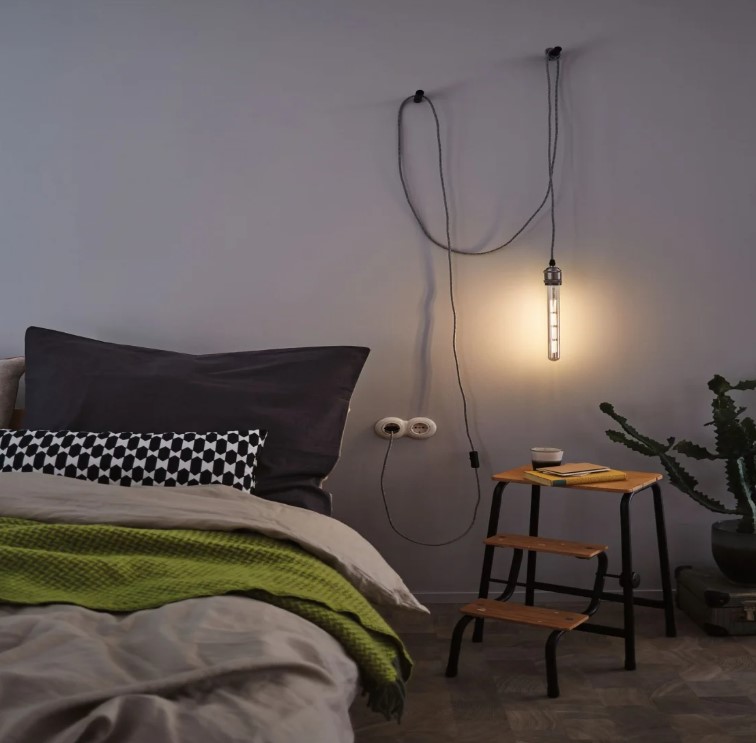 Dekorační led vlákno žárovka e27 4,5W 2700K T9