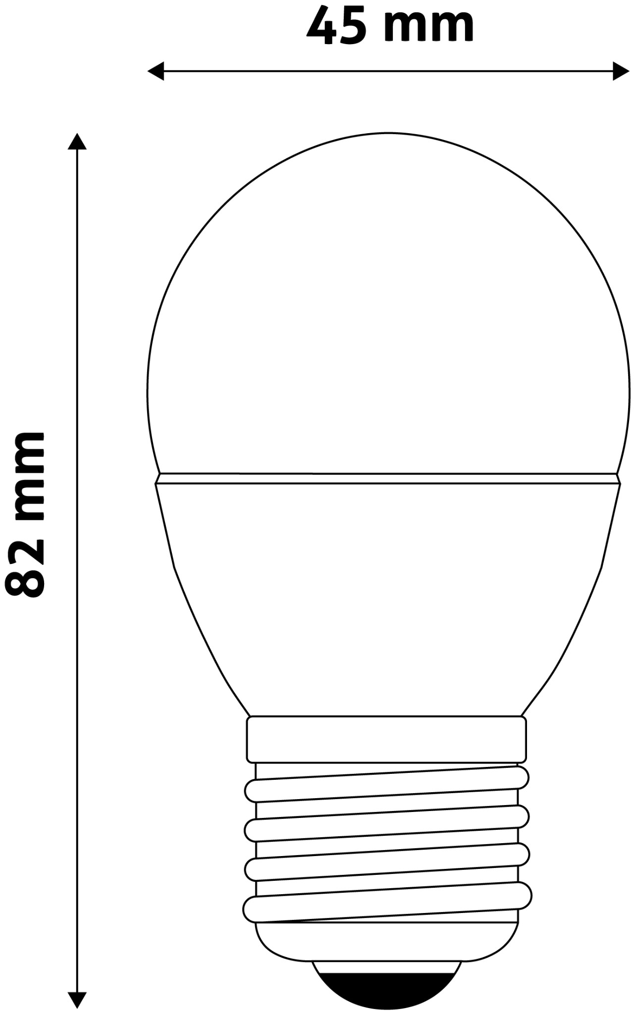 LED Žárovka E27 mini 6W 6400K