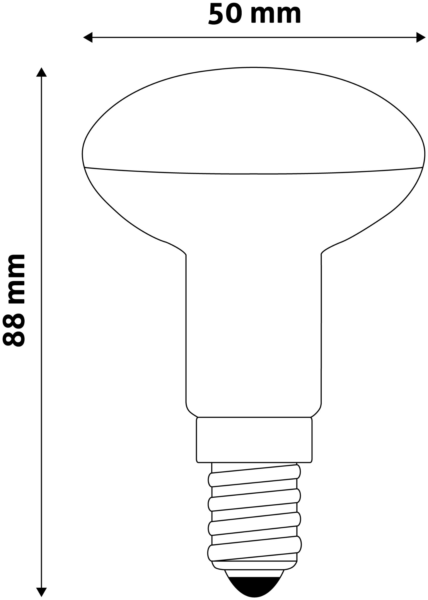 LED žárovka R50 E14 6W 4000K