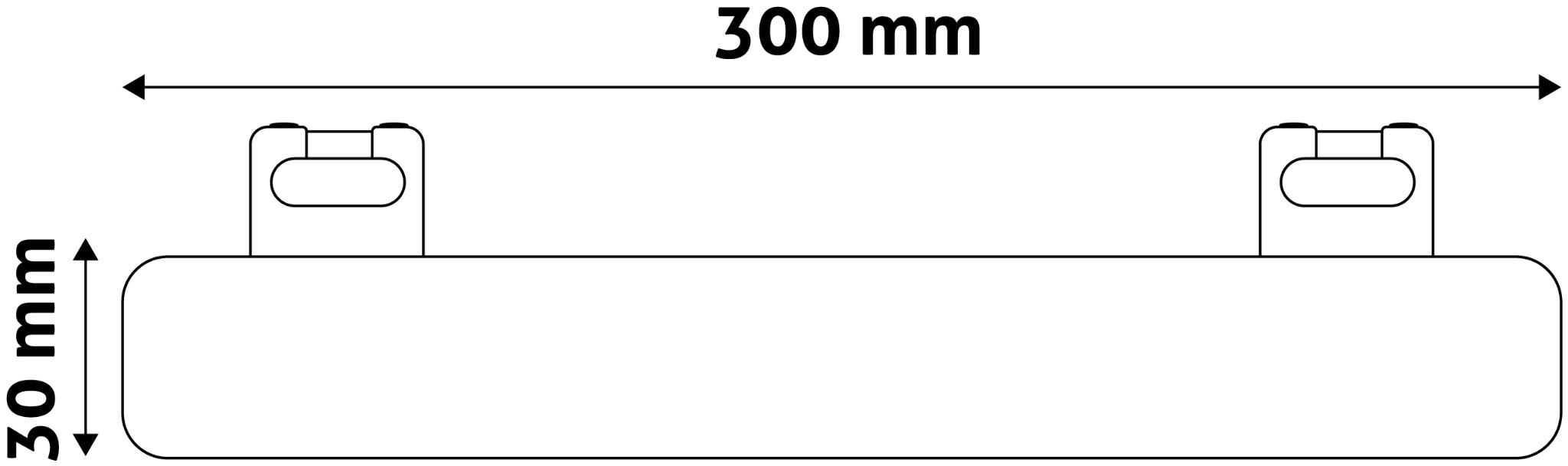 Led žárovka s paticí S14S 30cm 5W 4000K