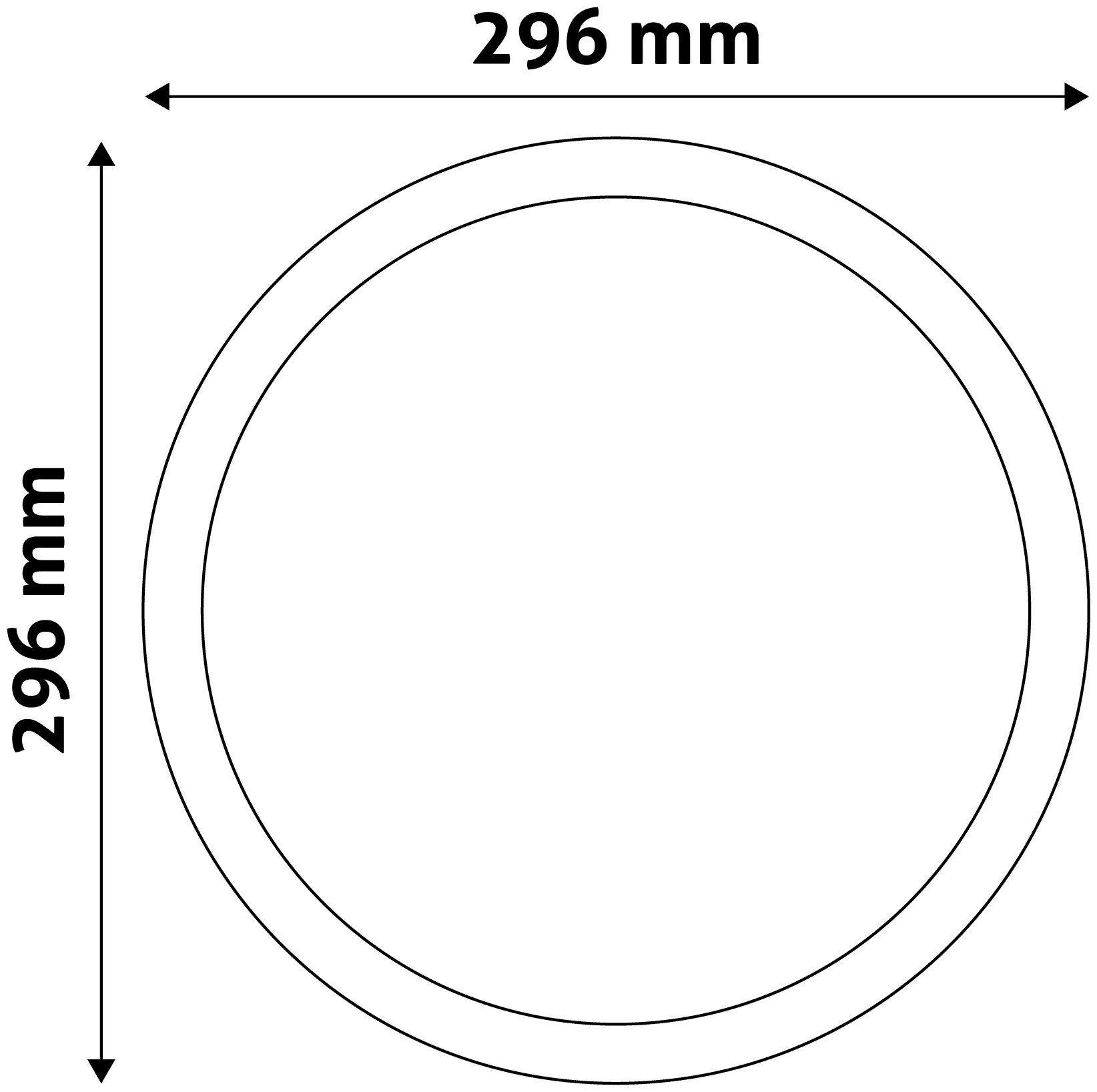 LED svítidlo podhledové Slim 24W, 3000K, kulaté