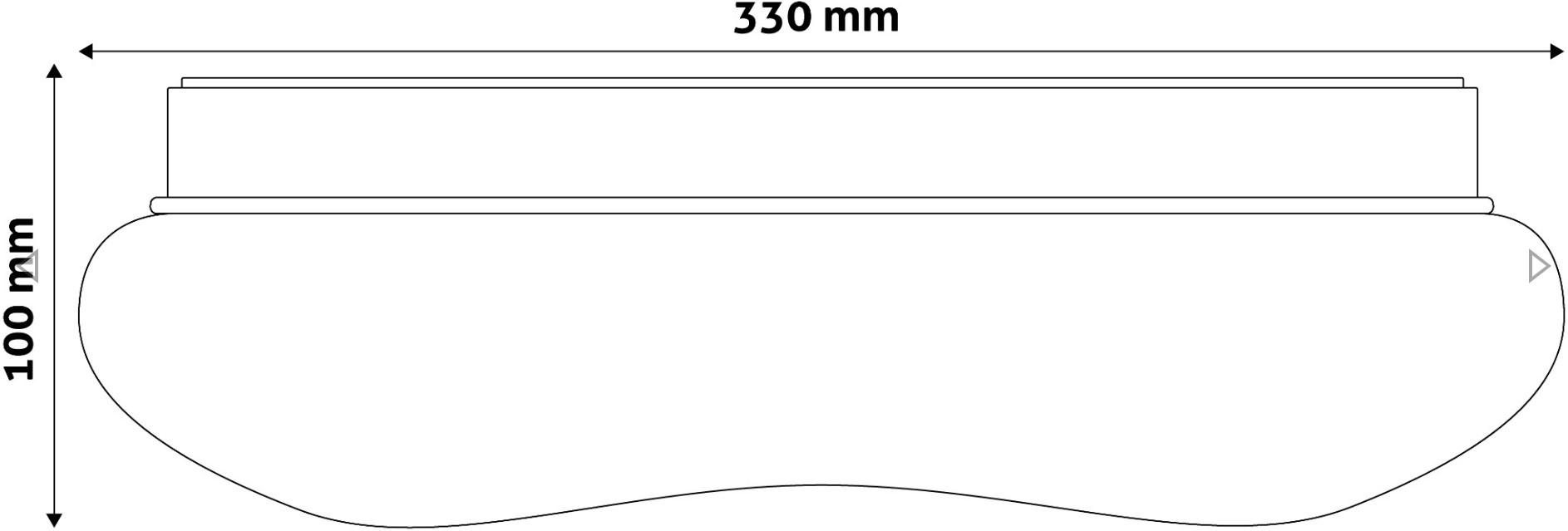 LED svítidlo typu UFO-Jelly 18W 4000K