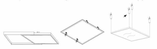 Set závěsů pro LED panely