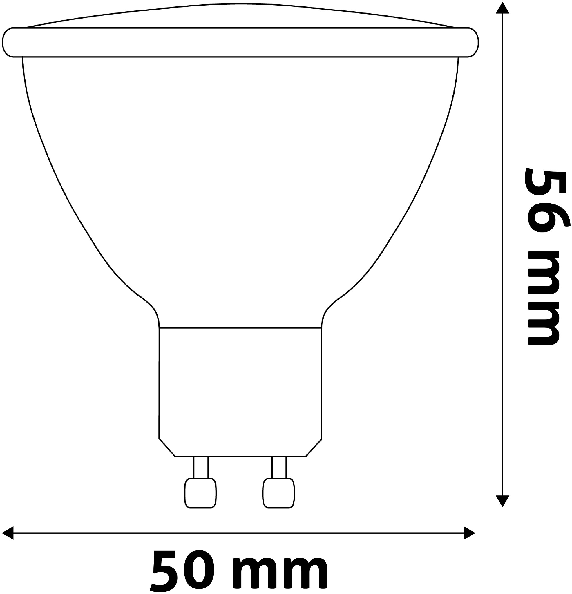 LED žárovka GU10 7W 40° 3000K