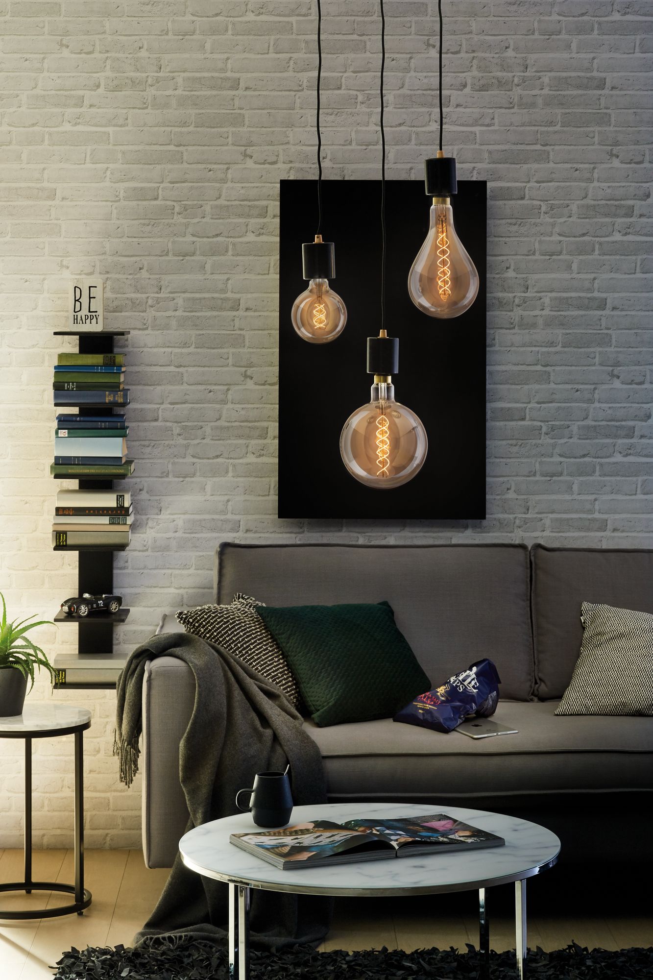 LED BigGlobe 7W E27 zlatá zlaté světlo stmívatelná