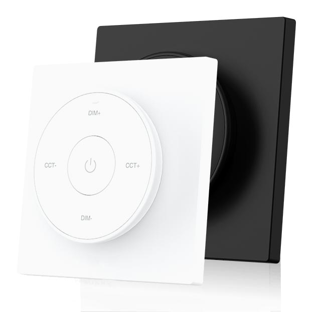 Led ovládač stmívač CCT snímatelný magnetický  na baterie bílý