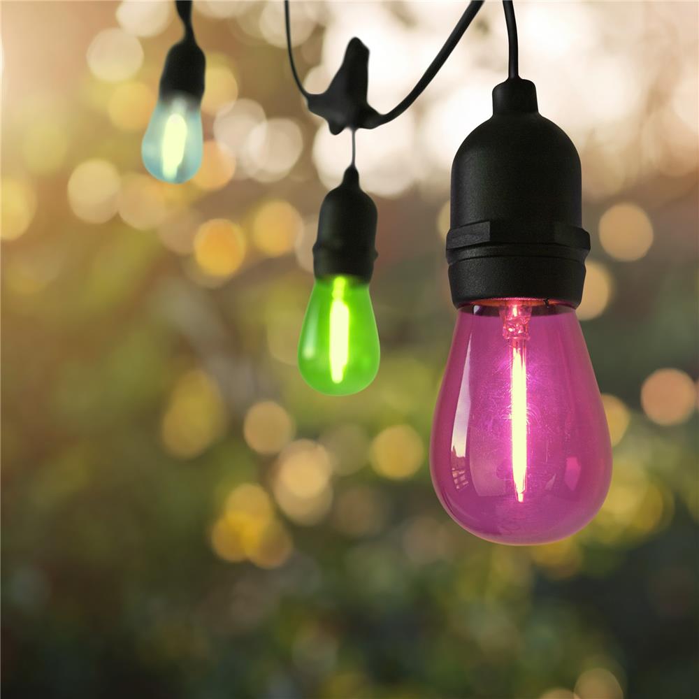 Led žárovka dekorační E27 1W fialová