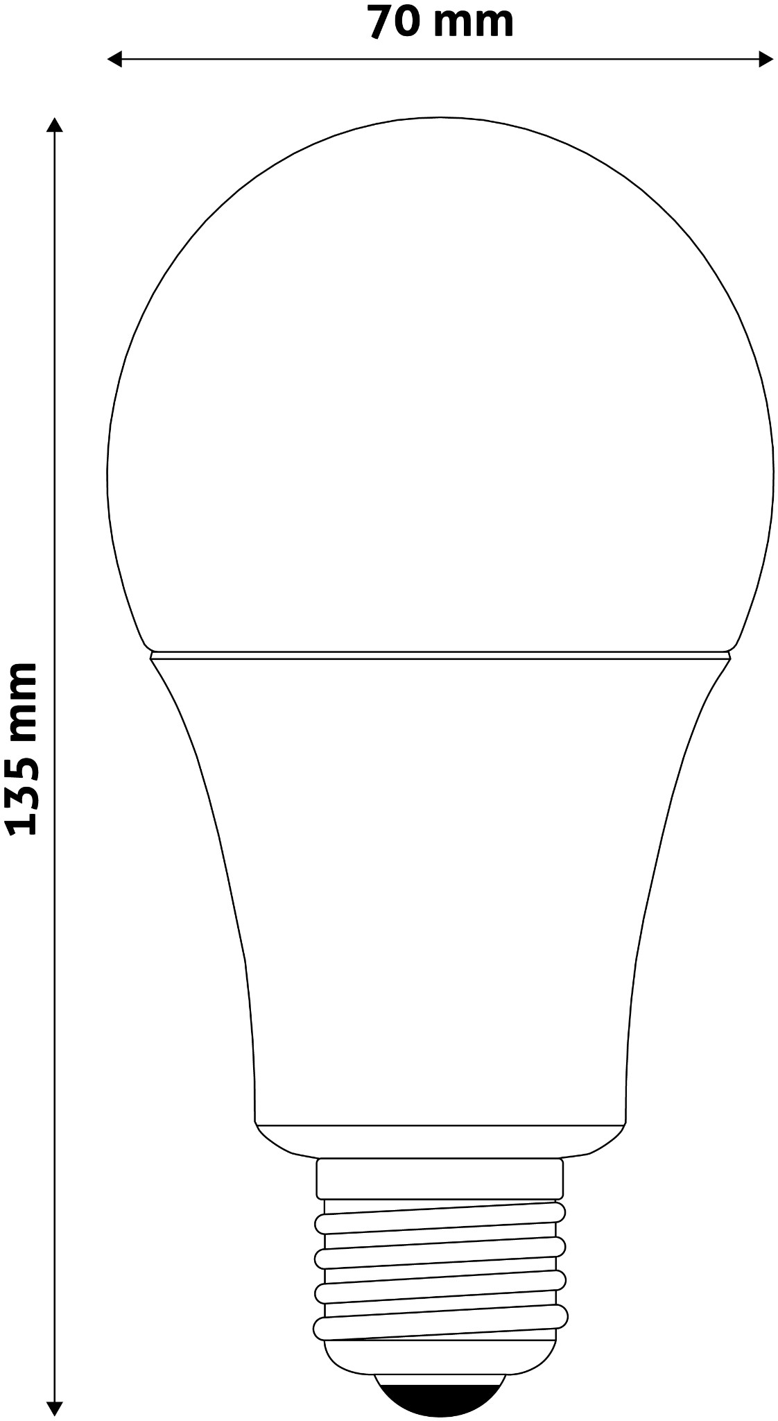 LED žárovka E27 18W 3000K