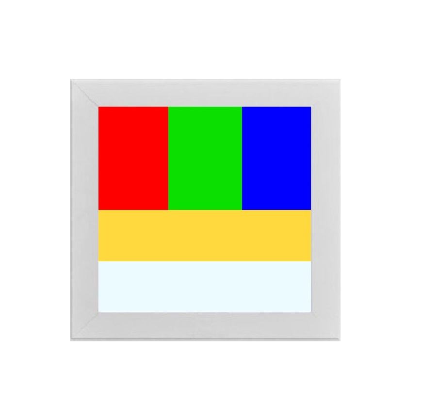 LED světlo 6W 24V podhledové RGB + CCT Slim čtverec