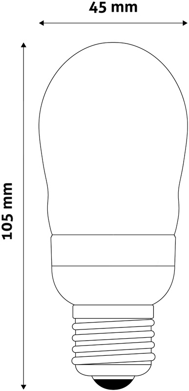 LED Žárovka E27 6W 3000K B45