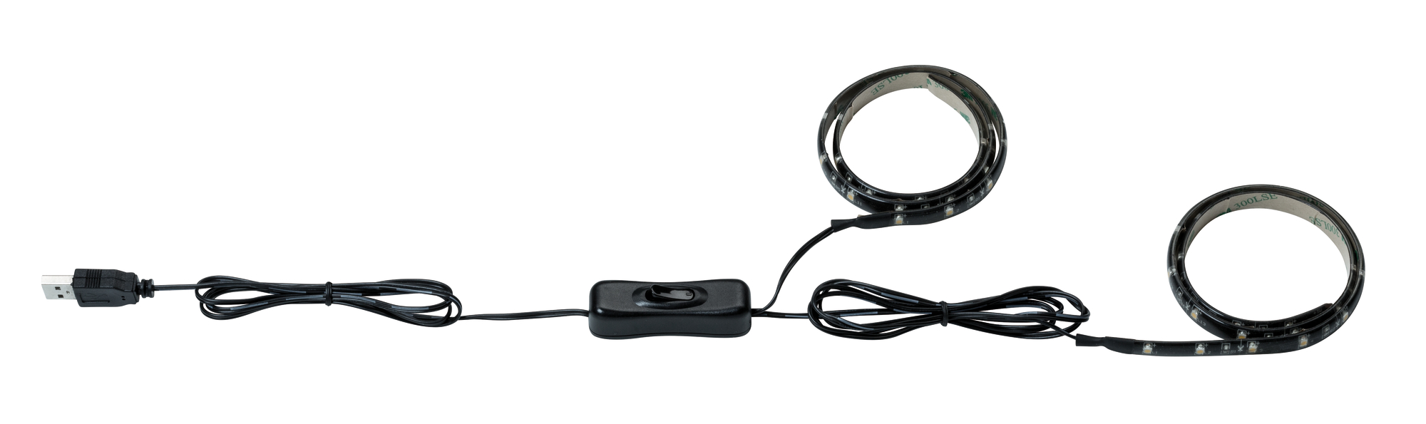 LED pásek USB za televizi 2x50cm teplá bílá