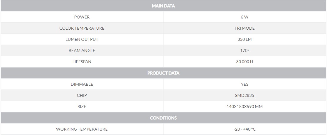 Stolní LED lampa kalendář 6W - kožený vzhled