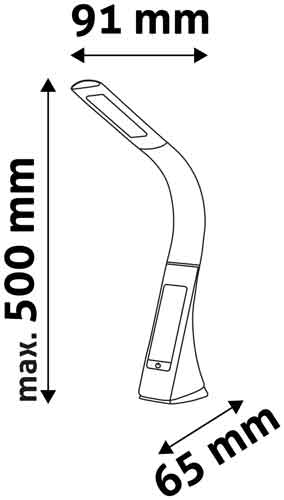 Stolní LED lampa 6W Business Brown 5000K