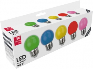 Sada Led dekoračních žárovek E27 G45