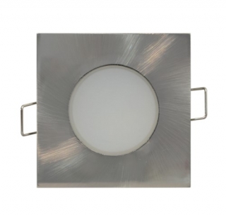 LED svítidlo podhledové 5W 4000K čtverec 63mm matt chrom 