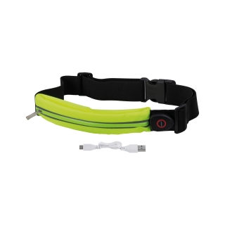 Funkční Led svítící běžecký pásek s kapsou na mobilní telefon + USB nabíjecí kabel