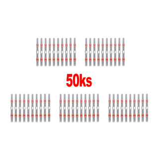 Samopájecí smršťovací spojka 50ks pro 0,5-1,5 mm2 lankový kabel