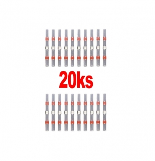 Samopájecí smršťovací spojka 20ks pro 0,5-1,5 mm2 lankový kabel