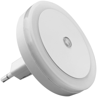 Chytré noční světlo 0,5W do zásuvky kulaté s čidlem okolního osvětlení