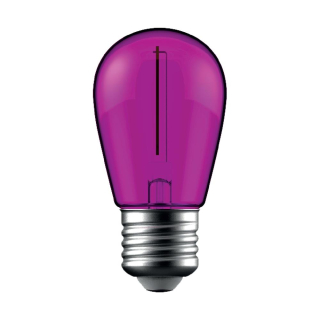 Led žárovka dekorační E27 1W fialová